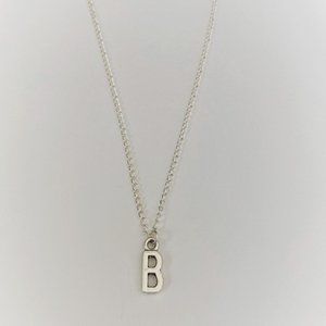3 for $49 New Silver "B" Initial Necklace
